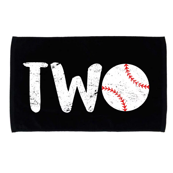 Baseball Two Years Old 2nd Birthday Microfiber Hand Towel