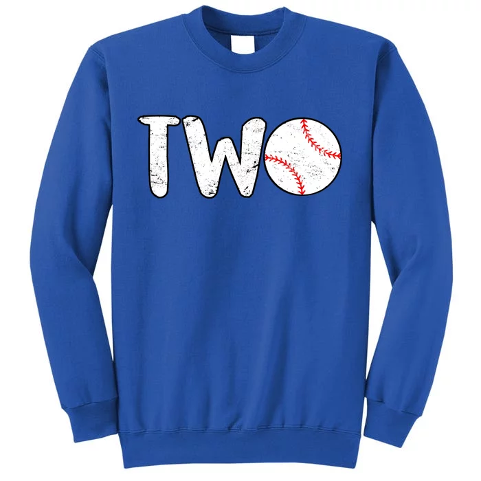 Baseball Two Years Old 2nd Birthday Sweatshirt