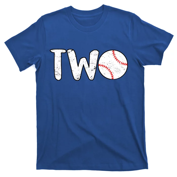 Baseball Two Years Old 2nd Birthday T-Shirt