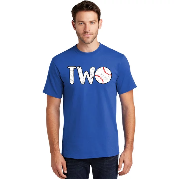 Baseball Two Years Old 2nd Birthday Tall T-Shirt