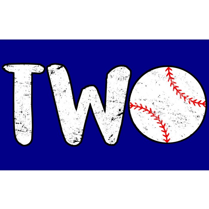 Baseball Two Years Old 2nd Birthday Bumper Sticker