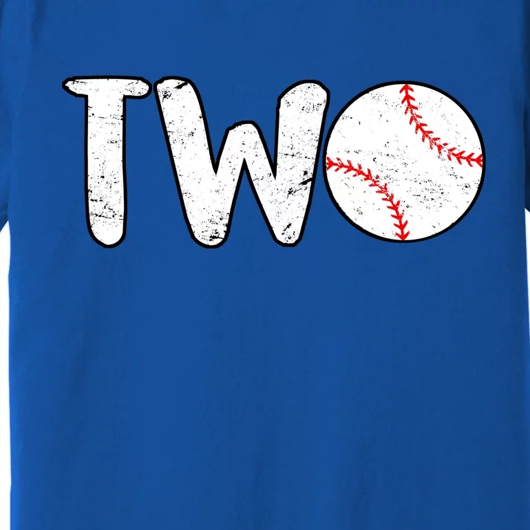 Baseball Two Years Old 2nd Birthday Premium T-Shirt