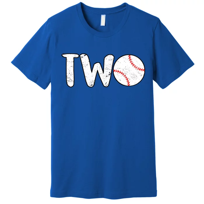 Baseball Two Years Old 2nd Birthday Premium T-Shirt