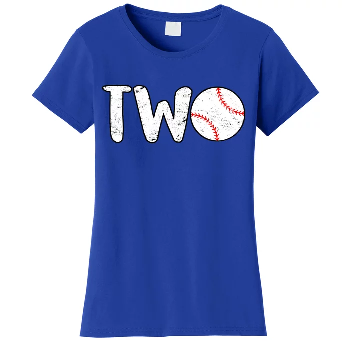 Baseball Two Years Old 2nd Birthday Women's T-Shirt