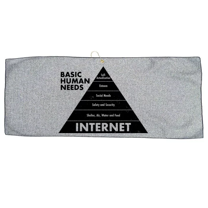 Basic Human Needs Pyramid Large Microfiber Waffle Golf Towel