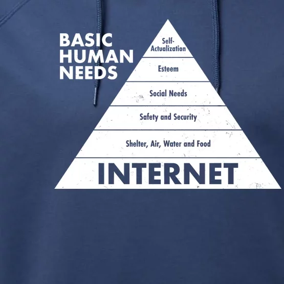 Basic Human Needs Pyramid Performance Fleece Hoodie