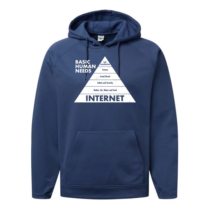 Basic Human Needs Pyramid Performance Fleece Hoodie