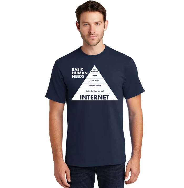 Basic Human Needs Pyramid Tall T-Shirt