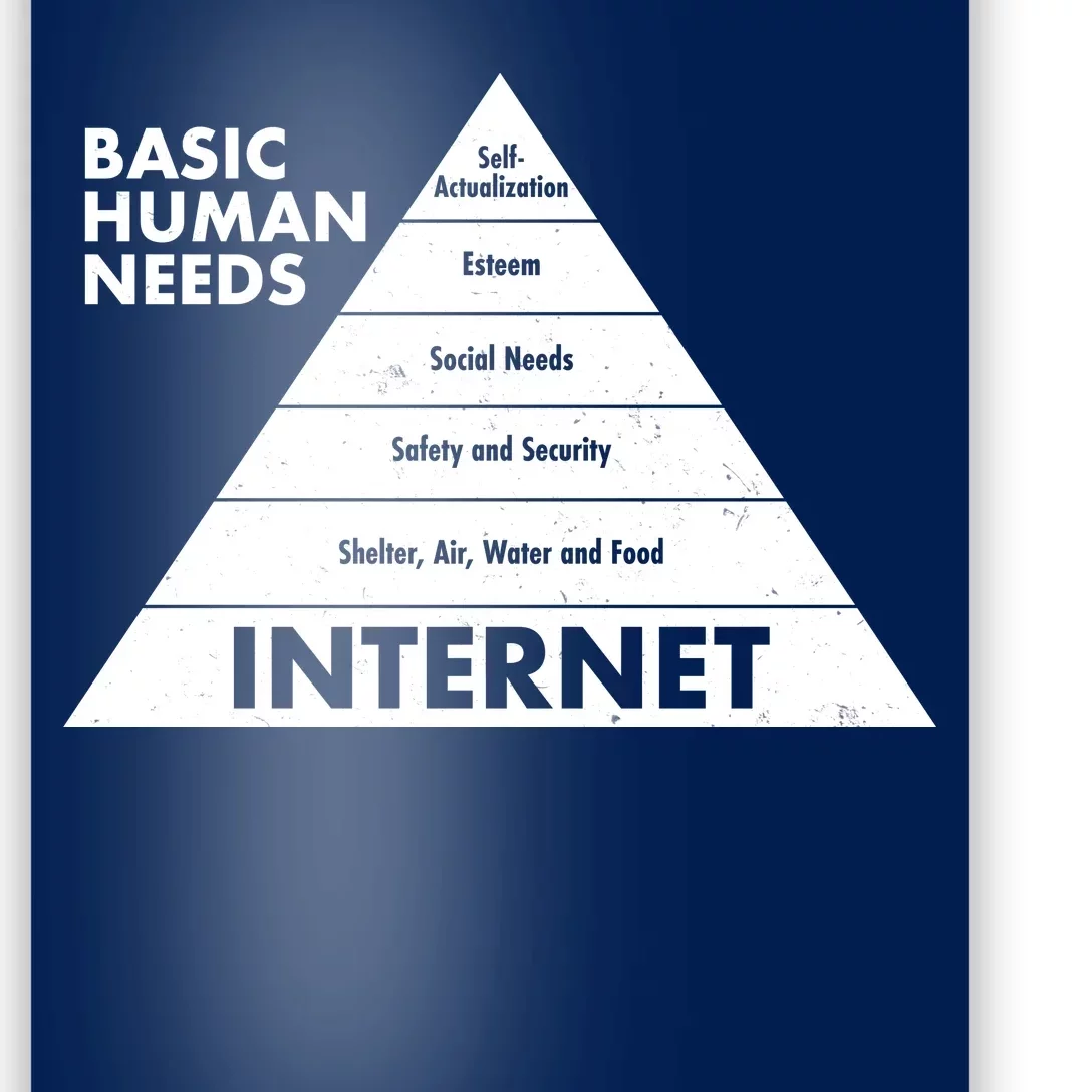 Basic Human Needs Pyramid Poster