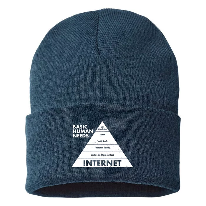 Basic Human Needs Pyramid Sustainable Knit Beanie