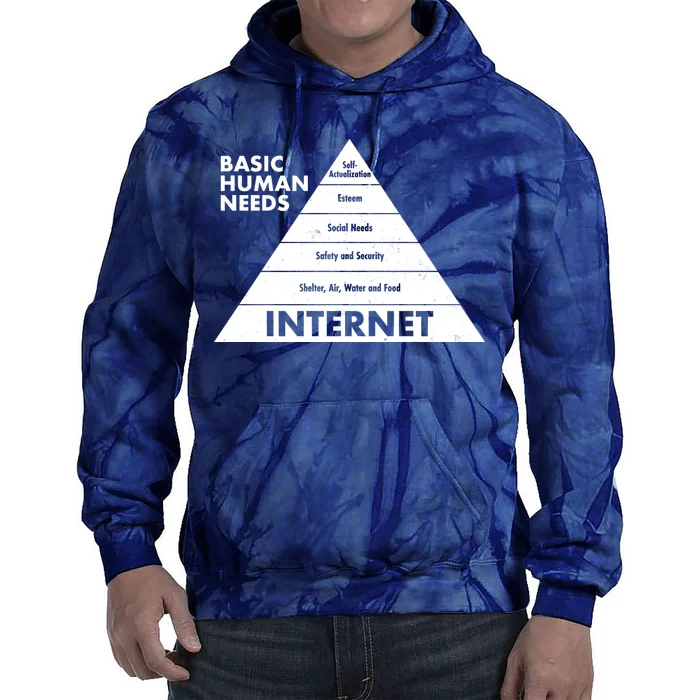 Basic Human Needs Pyramid Tie Dye Hoodie