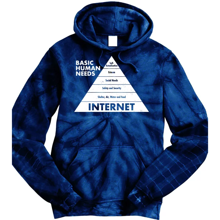 Basic Human Needs Pyramid Tie Dye Hoodie