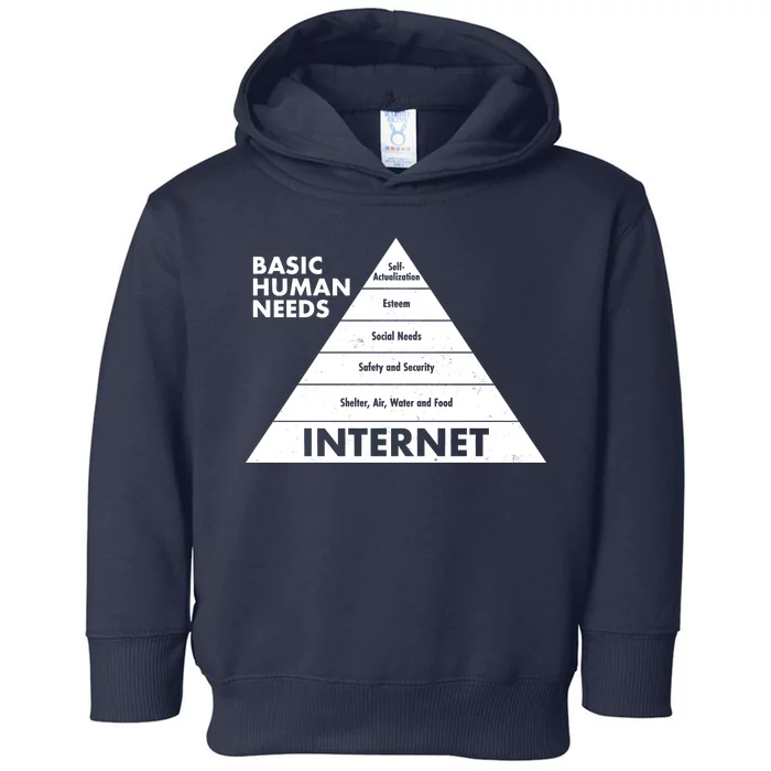 Basic Human Needs Pyramid Toddler Hoodie