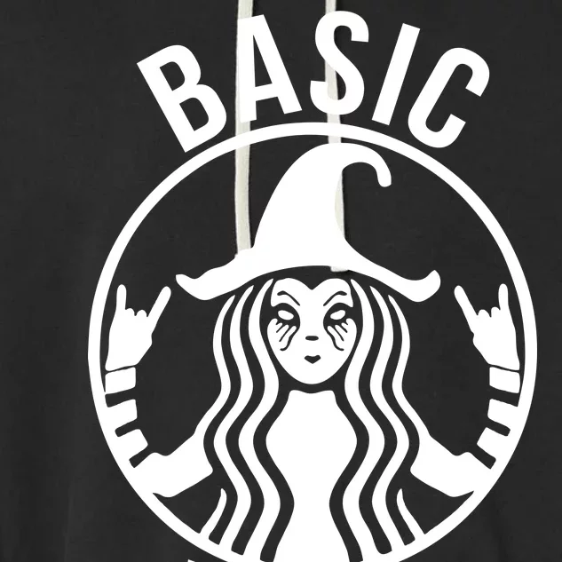 Basic Witch Funny Halloween Garment-Dyed Fleece Hoodie