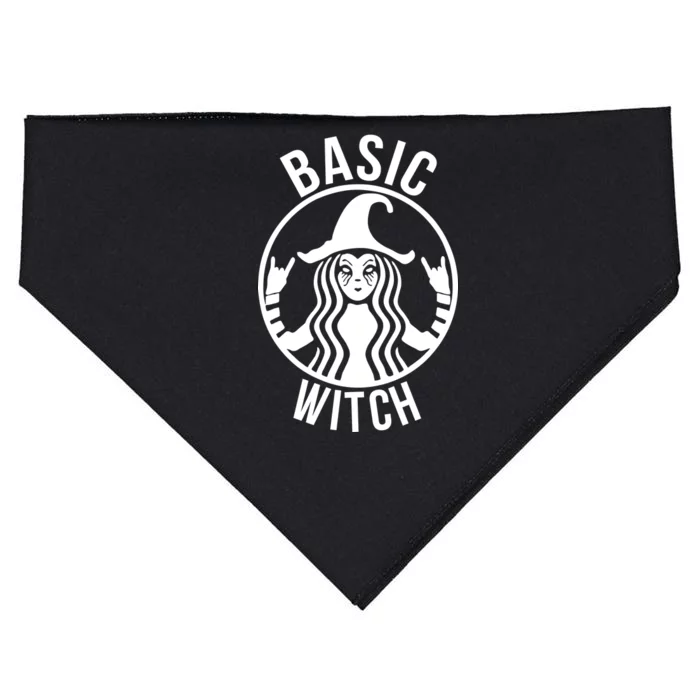 Basic Witch Funny Halloween USA-Made Doggie Bandana