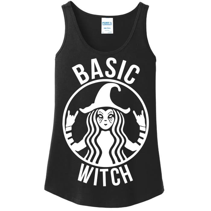 Basic Witch Funny Halloween Ladies Essential Tank