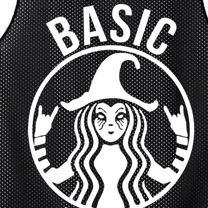 Basic Witch Funny Halloween Mesh Reversible Basketball Jersey Tank