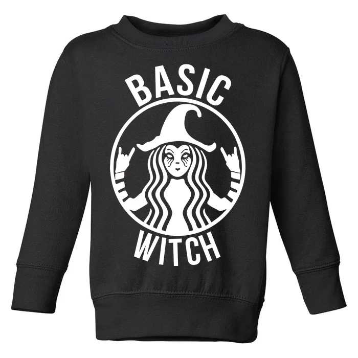 Basic Witch Funny Halloween Toddler Sweatshirt