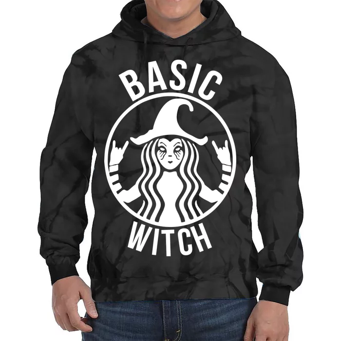 Basic Witch Funny Halloween Tie Dye Hoodie