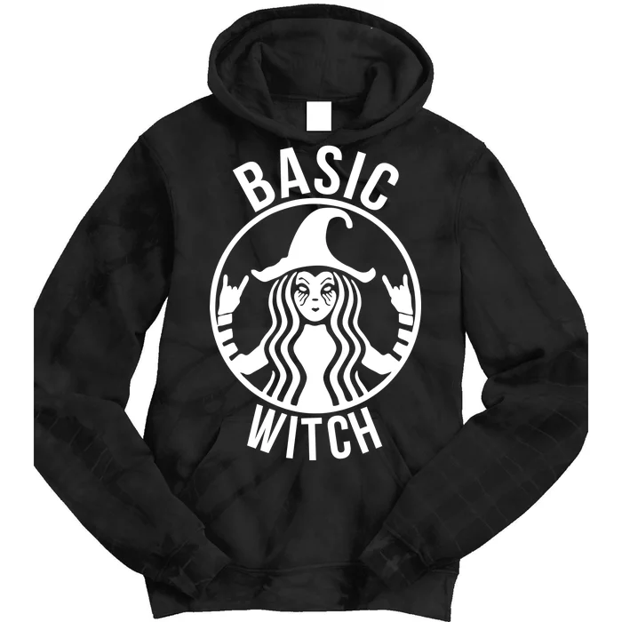 Basic Witch Funny Halloween Tie Dye Hoodie