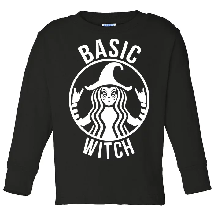 Basic Witch Funny Halloween Toddler Long Sleeve Shirt