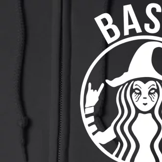 Basic Witch Funny Halloween Full Zip Hoodie