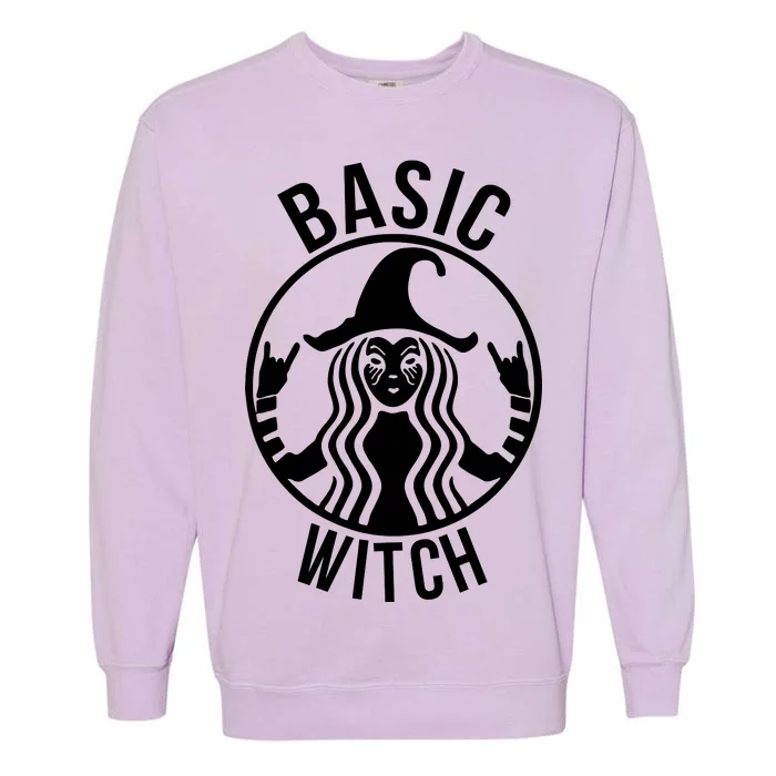 Basic Witch Funny Halloween Garment-Dyed Sweatshirt