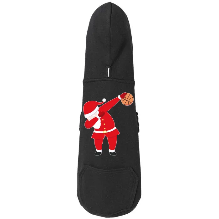 Basketball Dabbing Santa Doggie 3-End Fleece Hoodie