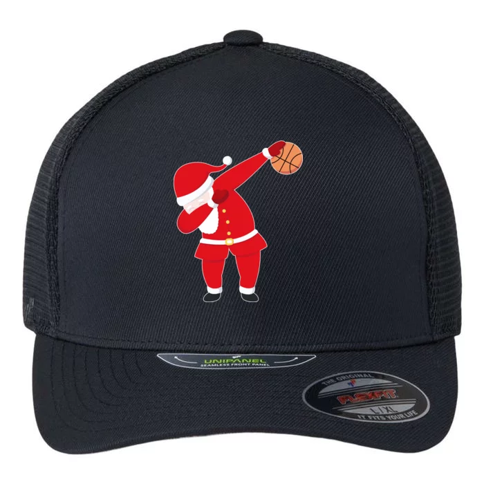 Basketball Dabbing Santa Flexfit Unipanel Trucker Cap