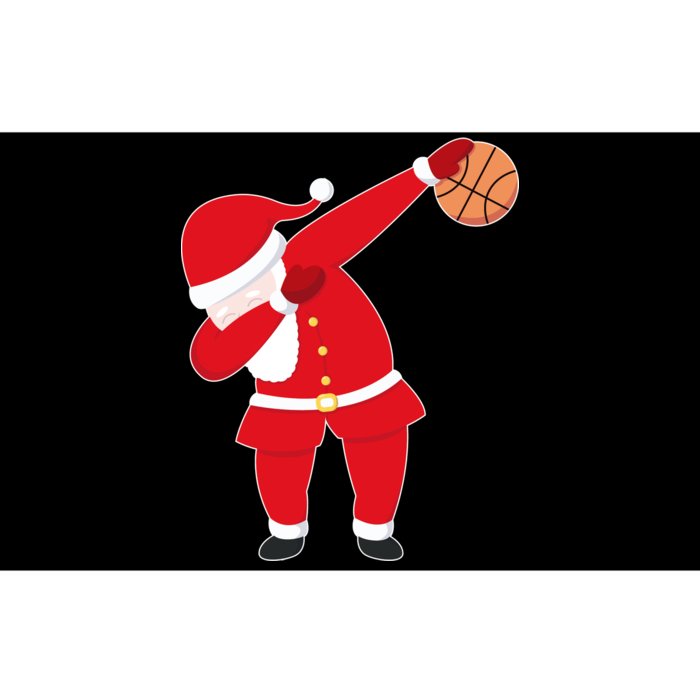 Basketball Dabbing Santa Bumper Sticker