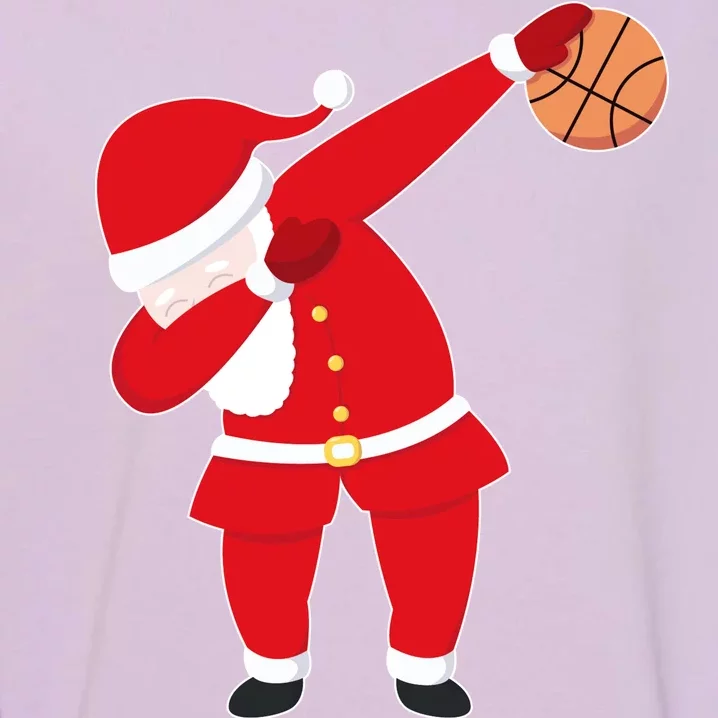 Basketball Dabbing Santa Garment-Dyed Sweatshirt