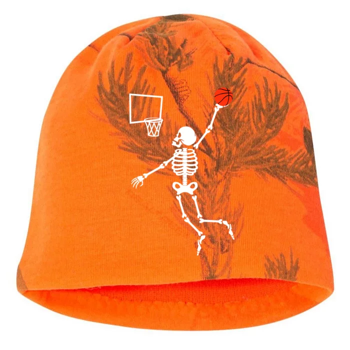 Basketball Dunking Skeleton Kati - Camo Knit Beanie