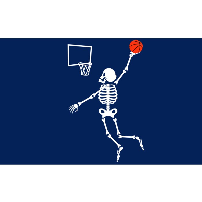 Basketball Dunking Skeleton Bumper Sticker