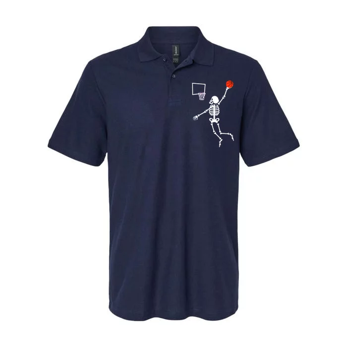 Basketball Dunking Skeleton Softstyle Adult Sport Polo