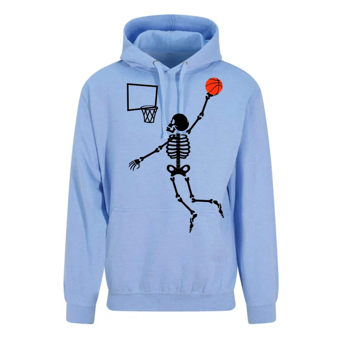 Basketball Dunking Skeleton Unisex Surf Hoodie