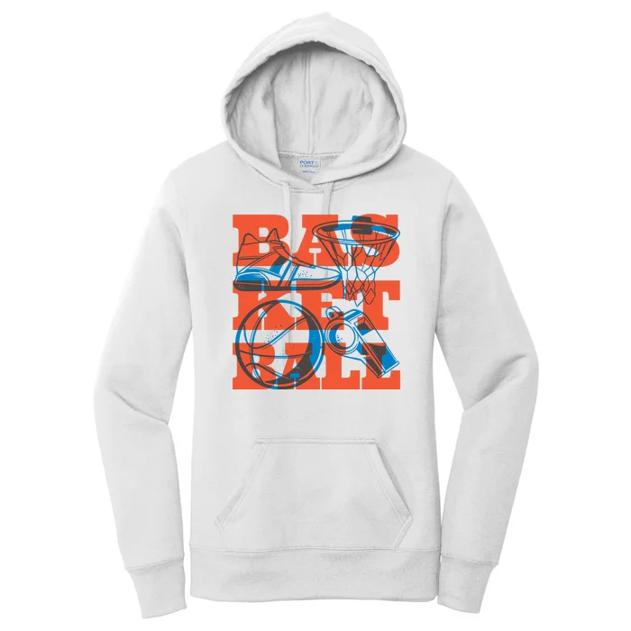 Basketball Equipment Women's Pullover Hoodie