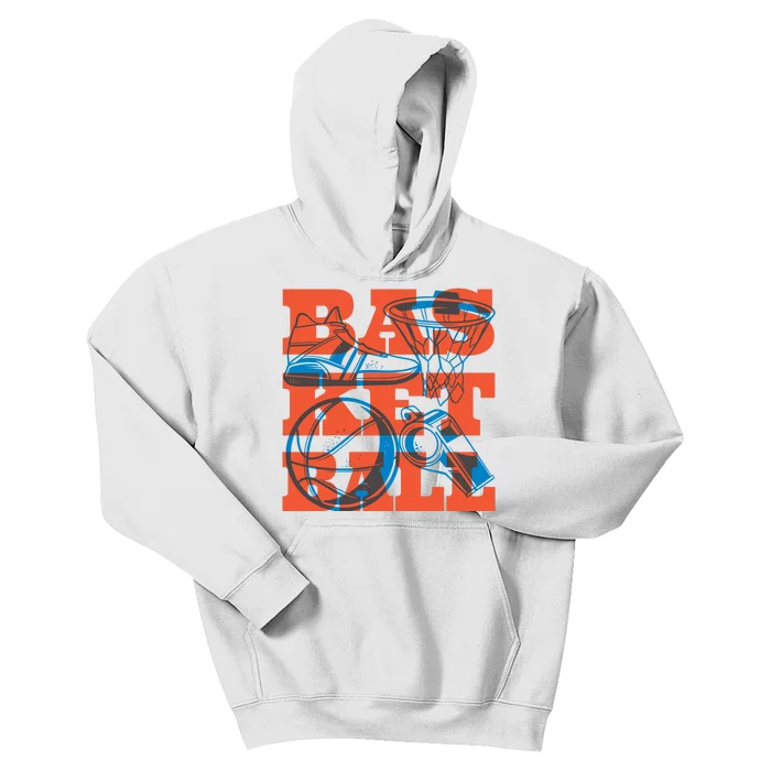 Basketball Equipment Kids Hoodie