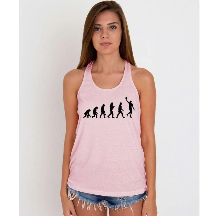 Basketball Evolution Women's Knotted Racerback Tank