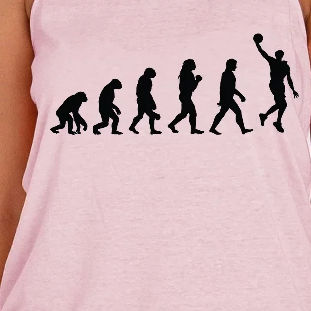 Basketball Evolution Women's Knotted Racerback Tank