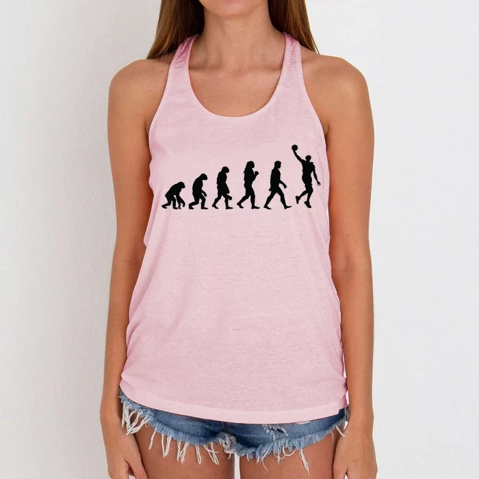 Basketball Evolution Women's Knotted Racerback Tank