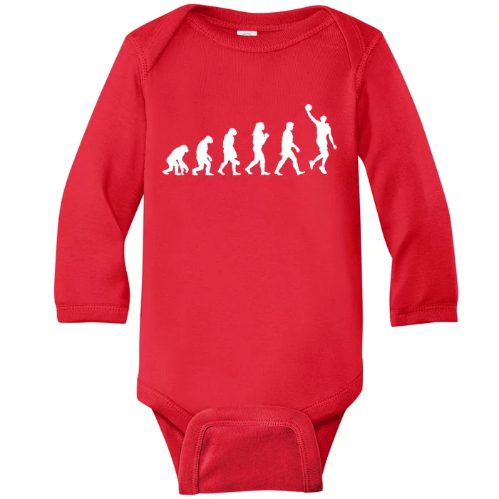 Basketball Evolution Baby Long Sleeve Bodysuit