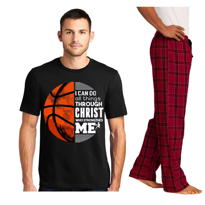 Basketball Faith All Things Through Christ Pajama Set