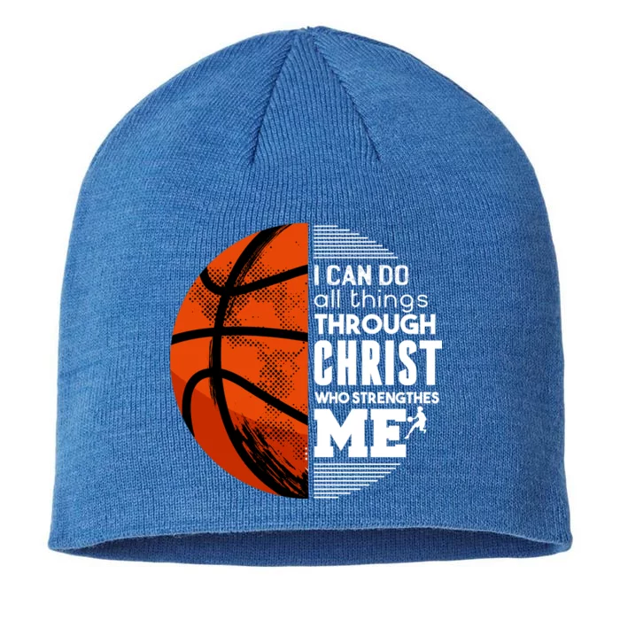 Basketball Faith All Things Through Christ 8 1/2in Sustainable Knit Beanie