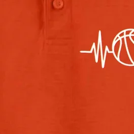 Basketball Heartbeat Dry Zone Grid Performance Polo