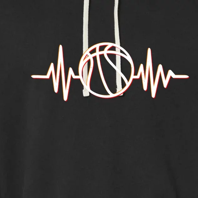 Basketball Heartbeat Garment-Dyed Fleece Hoodie