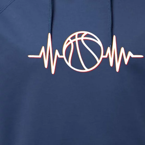 Basketball Heartbeat Performance Fleece Hoodie