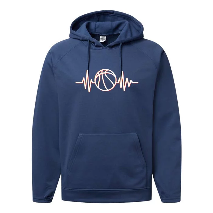 Basketball Heartbeat Performance Fleece Hoodie