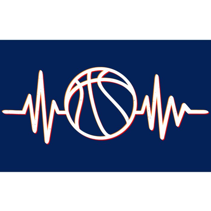 Basketball Heartbeat Bumper Sticker