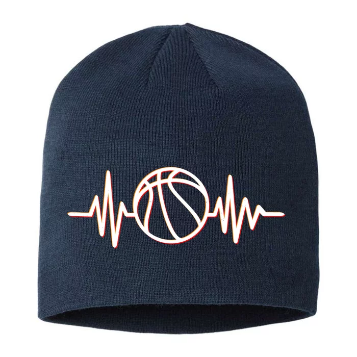 Basketball Heartbeat 8 1/2in Sustainable Knit Beanie