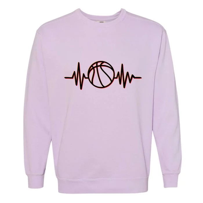 Basketball Heartbeat Garment-Dyed Sweatshirt